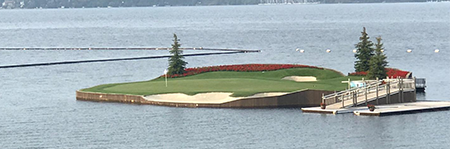 Golf Hole on Water